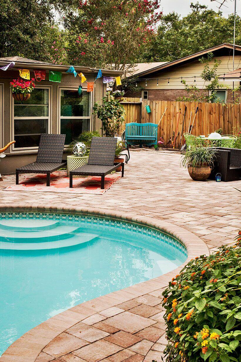 custom durable paver pool deck hardscape San Antonio Texas