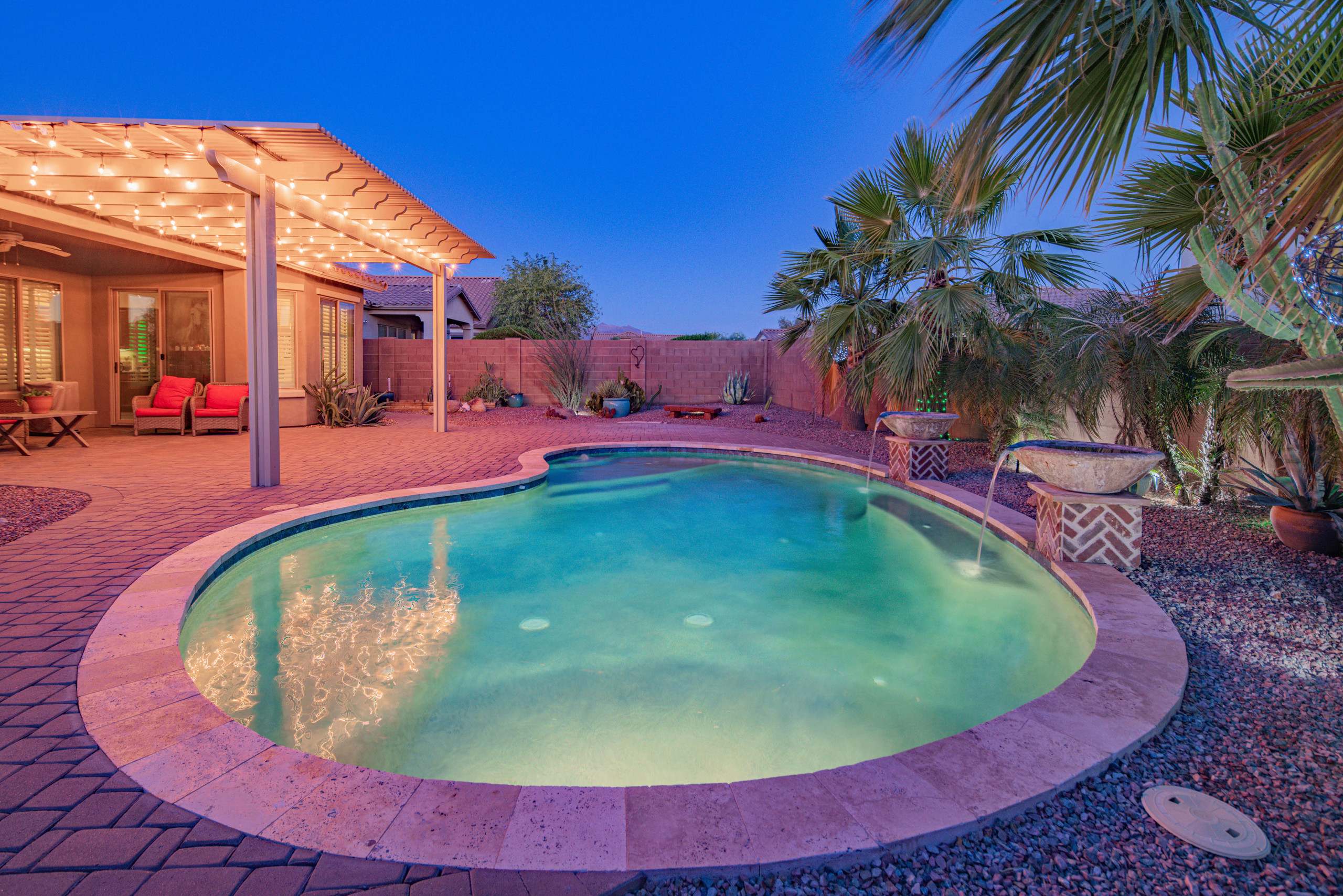 Remodel pool coping backyard design in arizona