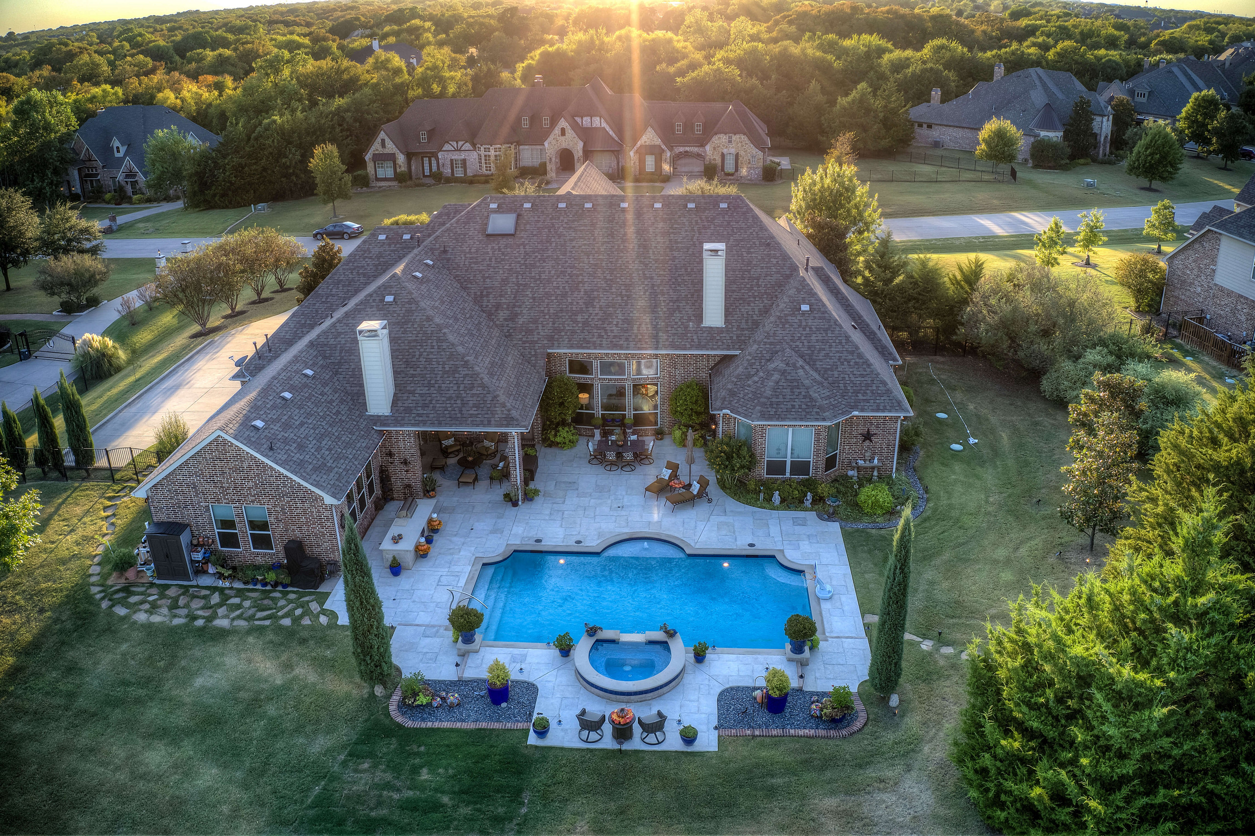backyard inground pool retreat in dallas texas
