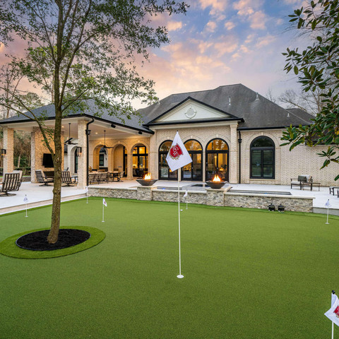 synthetic artificial grass turf putting green outdoor living