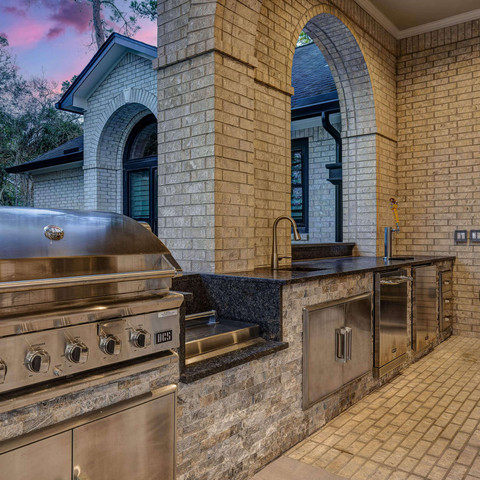 custom built outdoor kitchen grill outdoor living patio