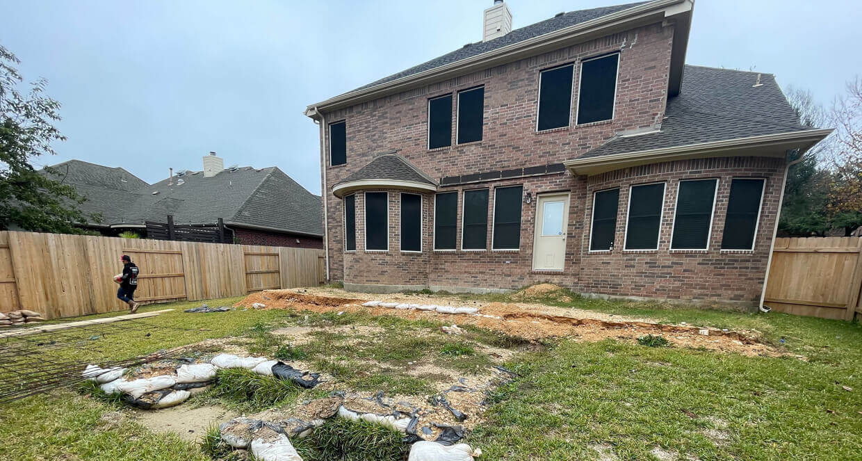 Backyard oasis remodel transformation covered patio outdoor living
