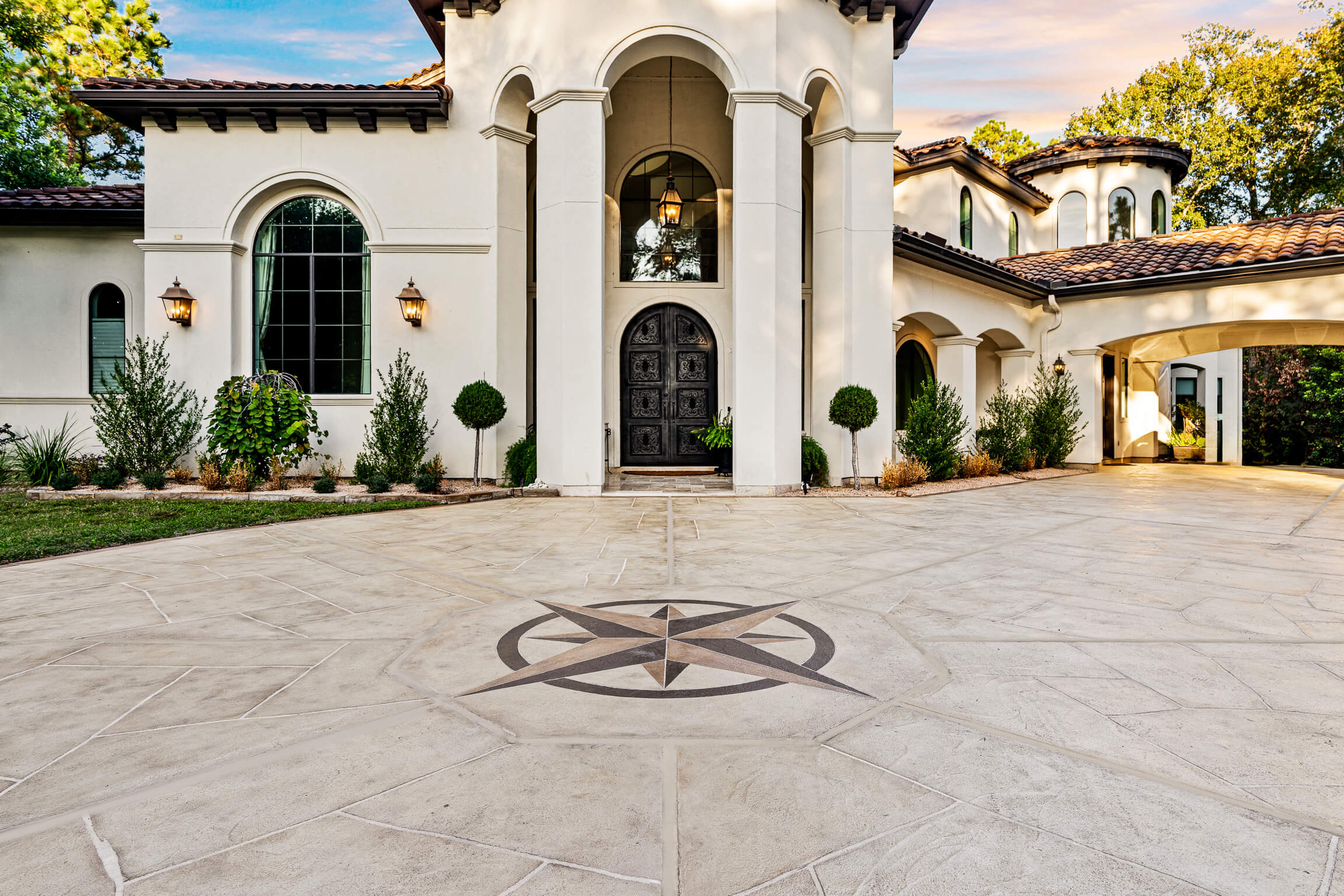 carvestone concrete overlay decorative driveway custom
