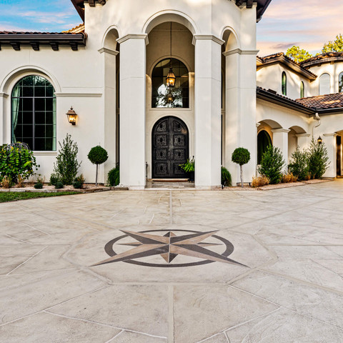 carvestone concrete overlay decorative driveway custom