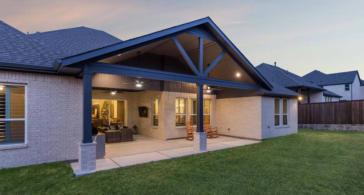 patio cover backyard transformation custom built