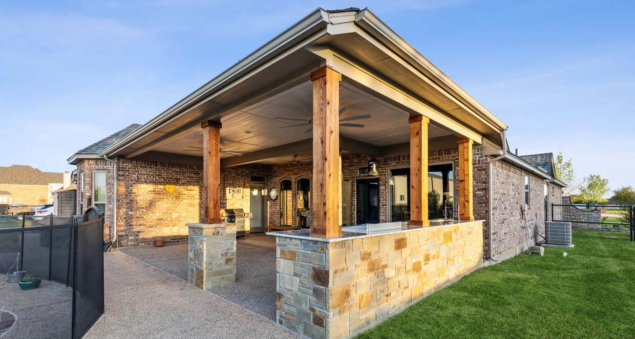 outdoor patio cover construction backyard makeover transformation