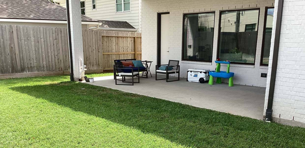 before and after transformation backyard patio remodel