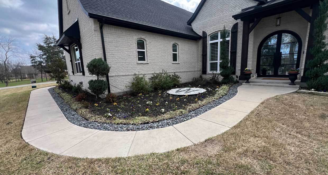 Before & After Carvestone Front Walkway | Allied