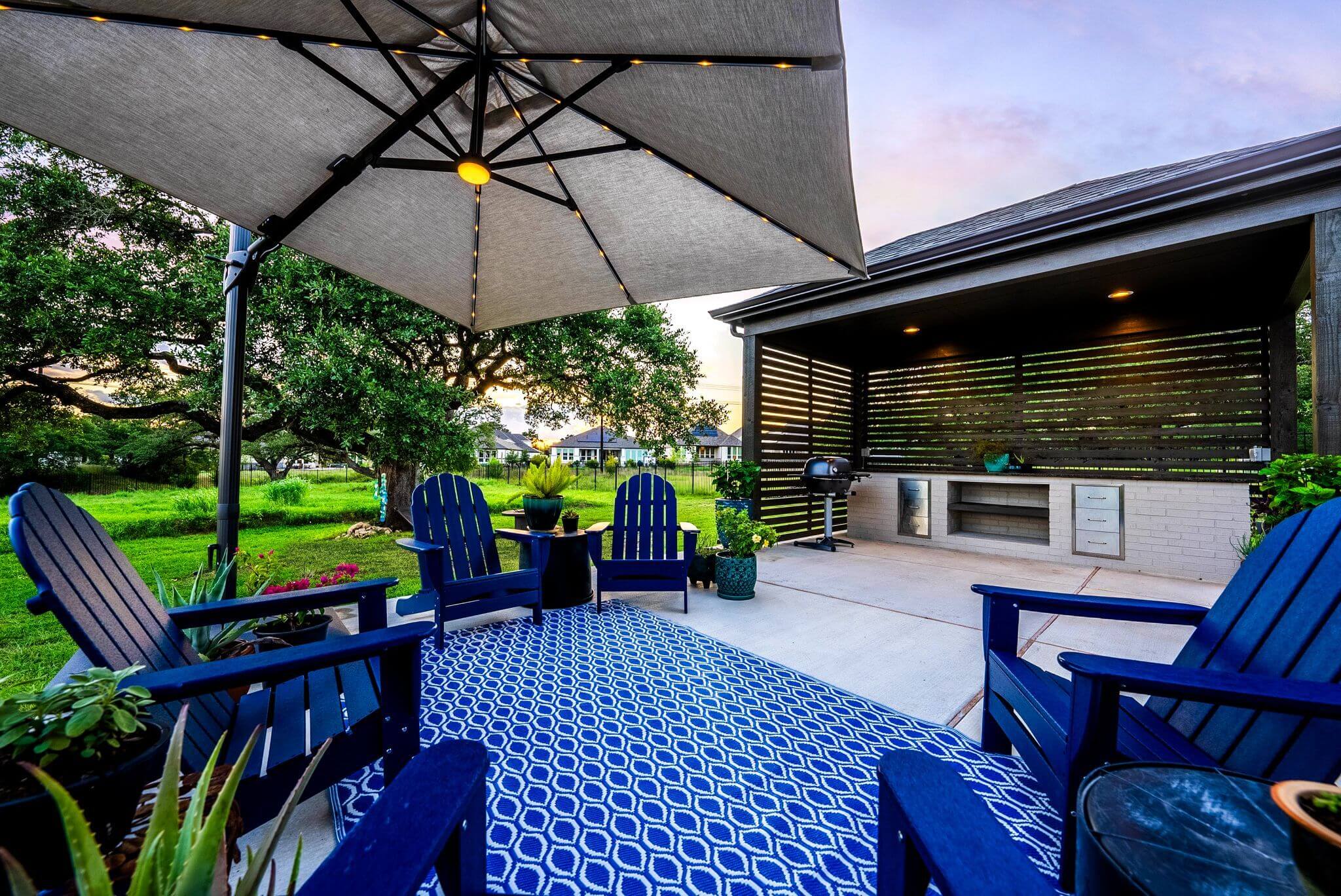 backyard patio shade structure makeover kitchen living room