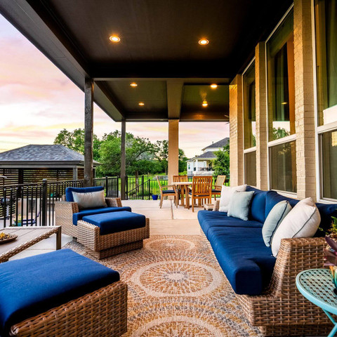 outdoor living room patio backyard seating area