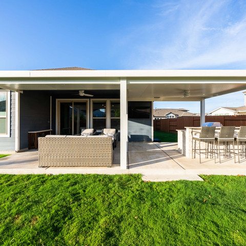 patio cover backyard remodel aluminum shade structure