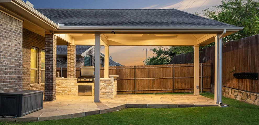 Patio cover shade structure transformation construction design idea