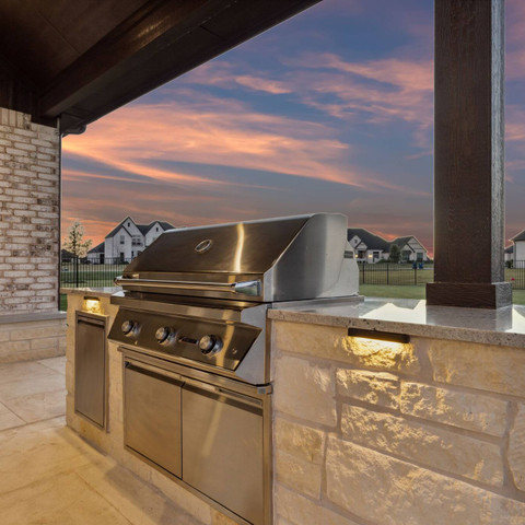 outdoor kitchen grilling backyard entertaining patio idea