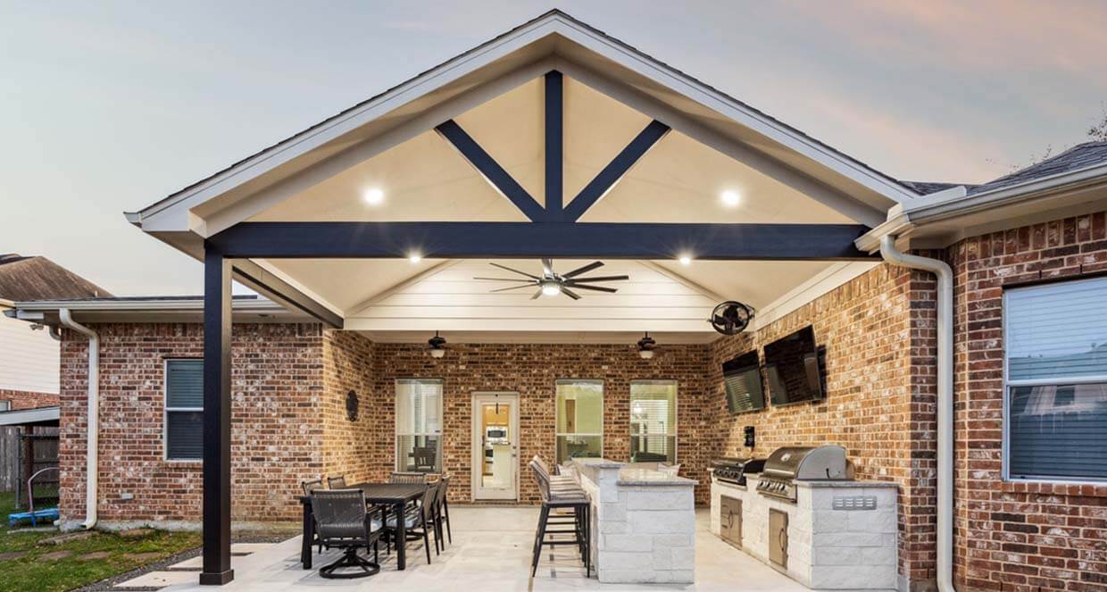 before and after backyard patio cover addition