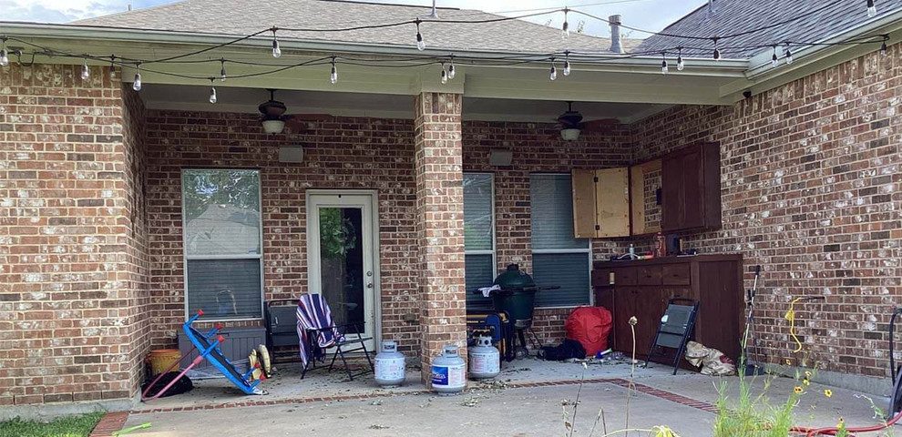 before and after backyard patio cover addition