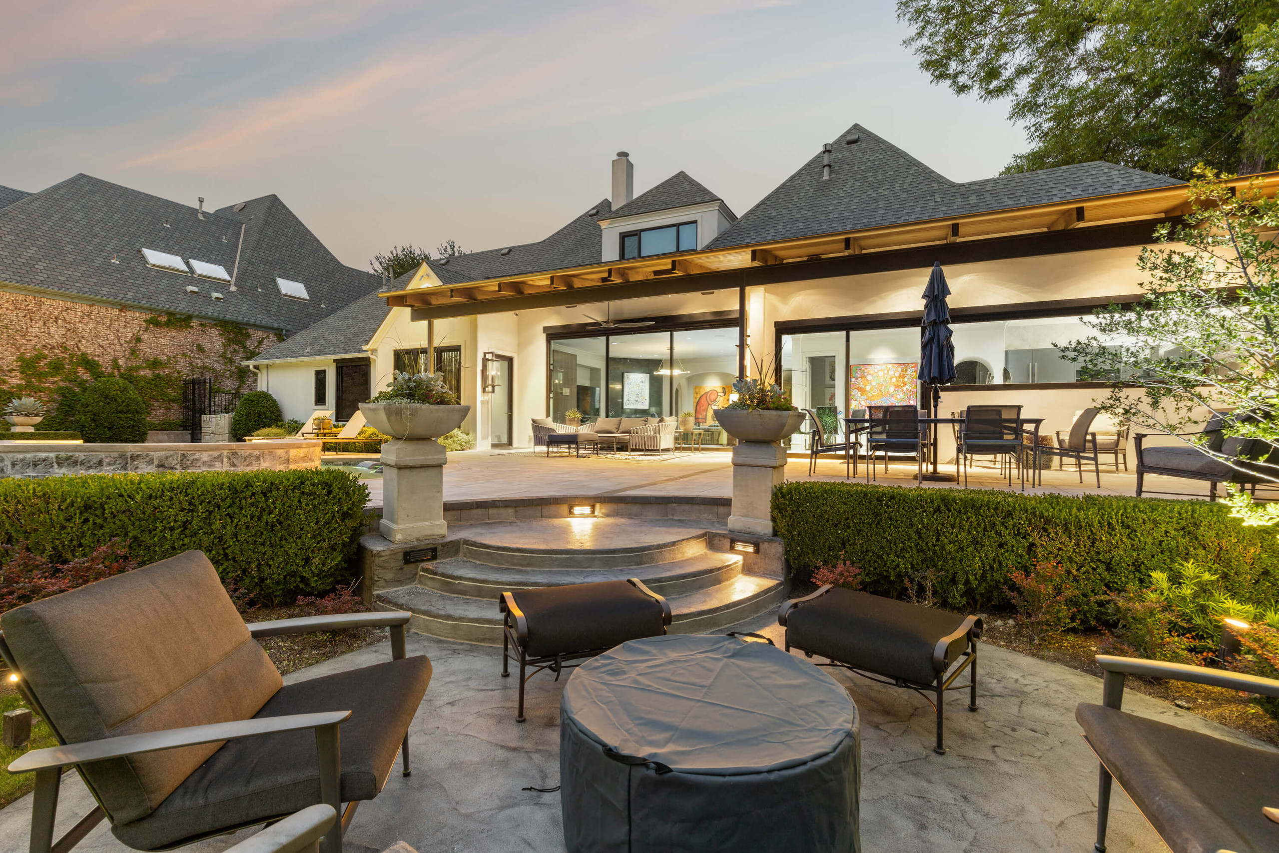 patio hardscape outdoor living area backyard design