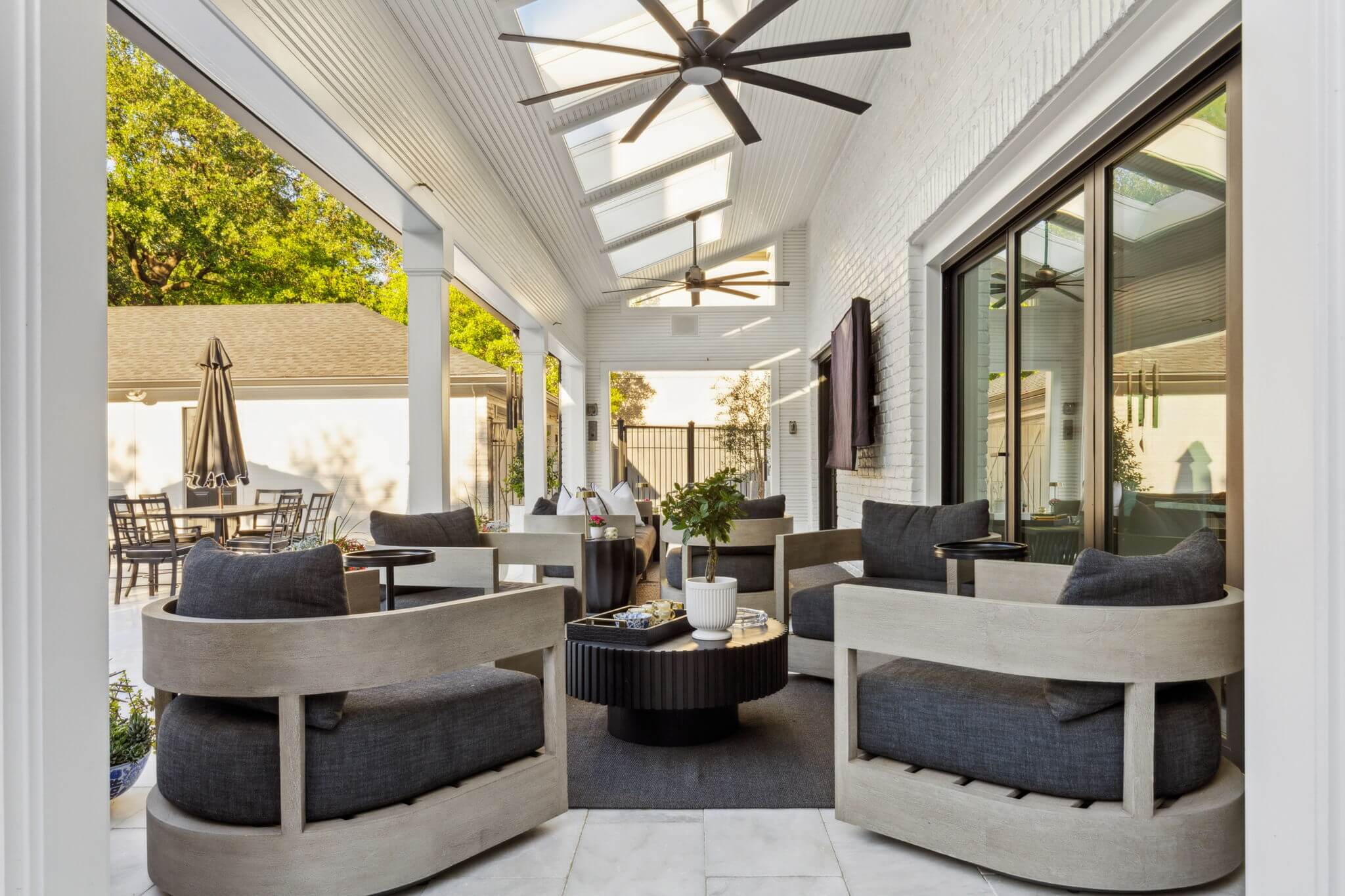 backyard patio modern elegance design idea