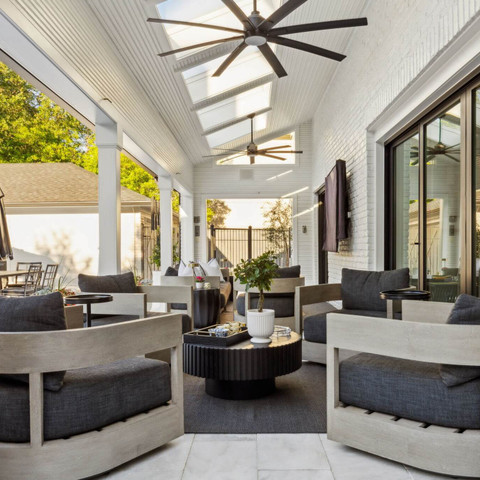 backyard patio modern elegance design idea