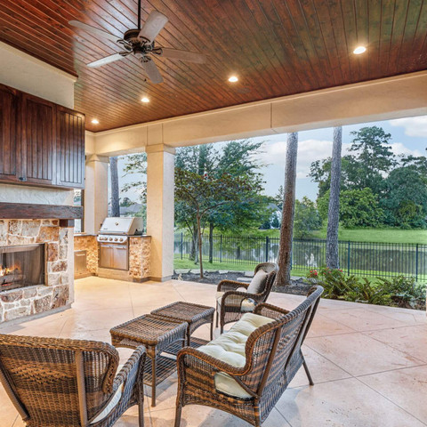 rustic design style charm outdoor fireplace patio
