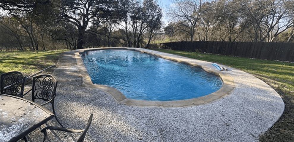 patio cover outdoor kitchen carvestone overlay pool deck pool remodel