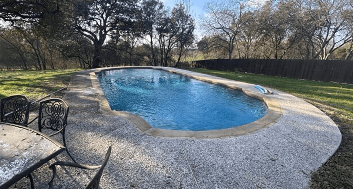 patio cover outdoor kitchen carvestone overlay pool deck pool remodel