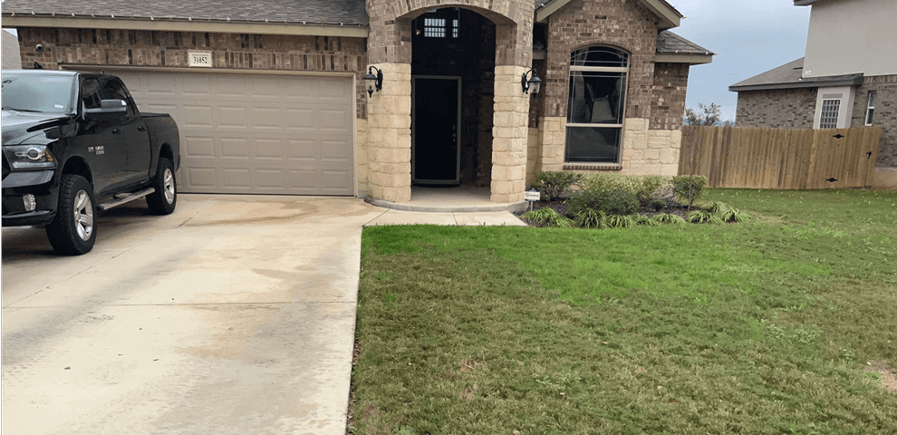 concrete steppers gravel walkway concrete driveway