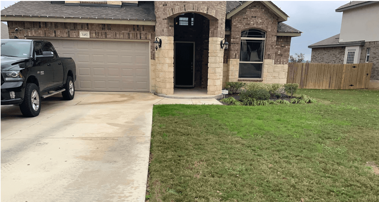 concrete steppers gravel walkway concrete driveway