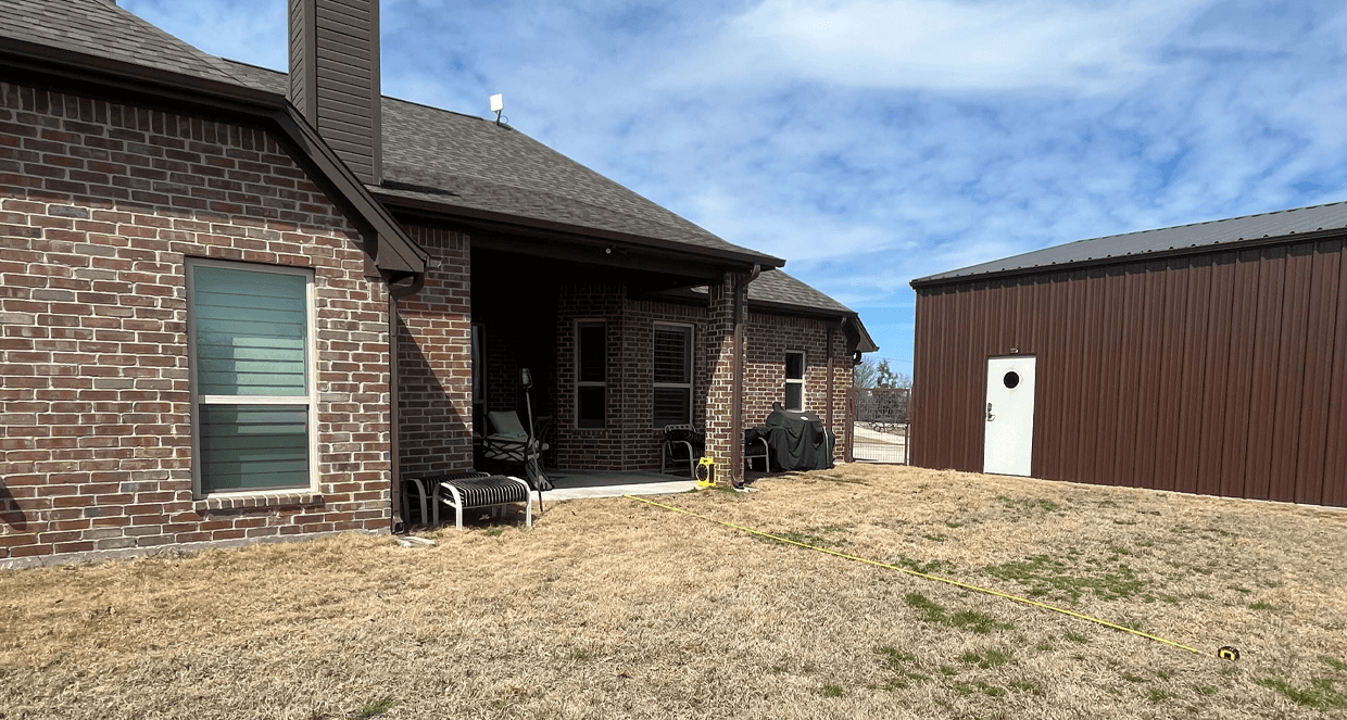 open gable patio cover outdoor kitchen carvestone overlay