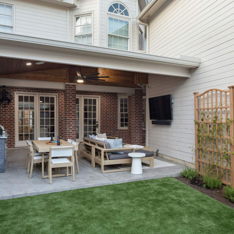 patio cover carvestone overlay patio outdoor kitchen