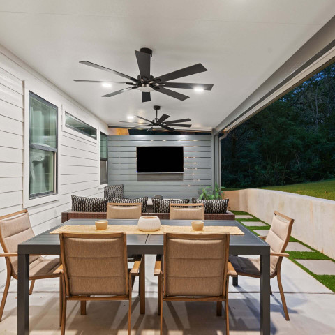 aluminum patio cover outdoor living concrete patio turf
