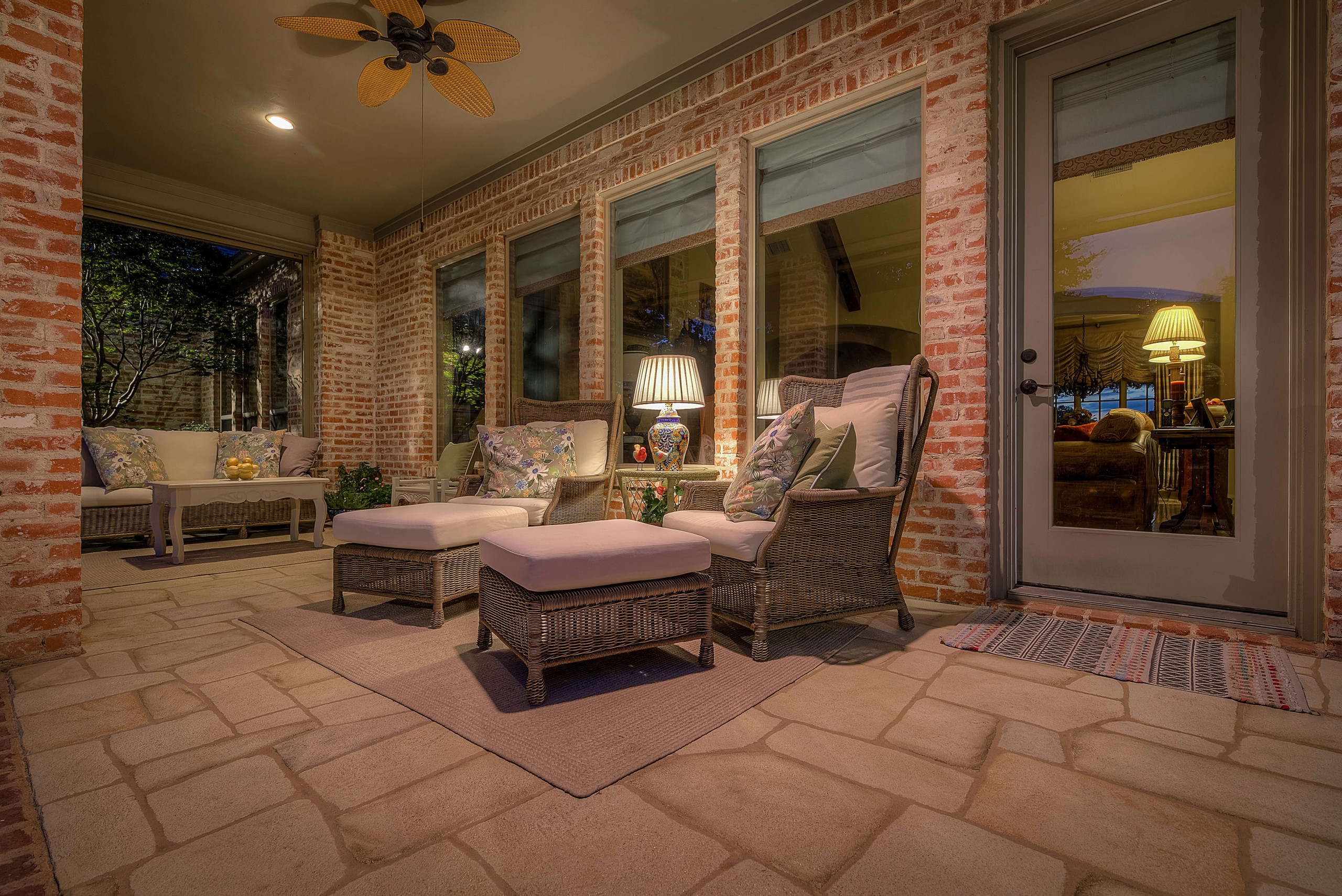 custom designed carvestone patio cozy style hardscape in Texas