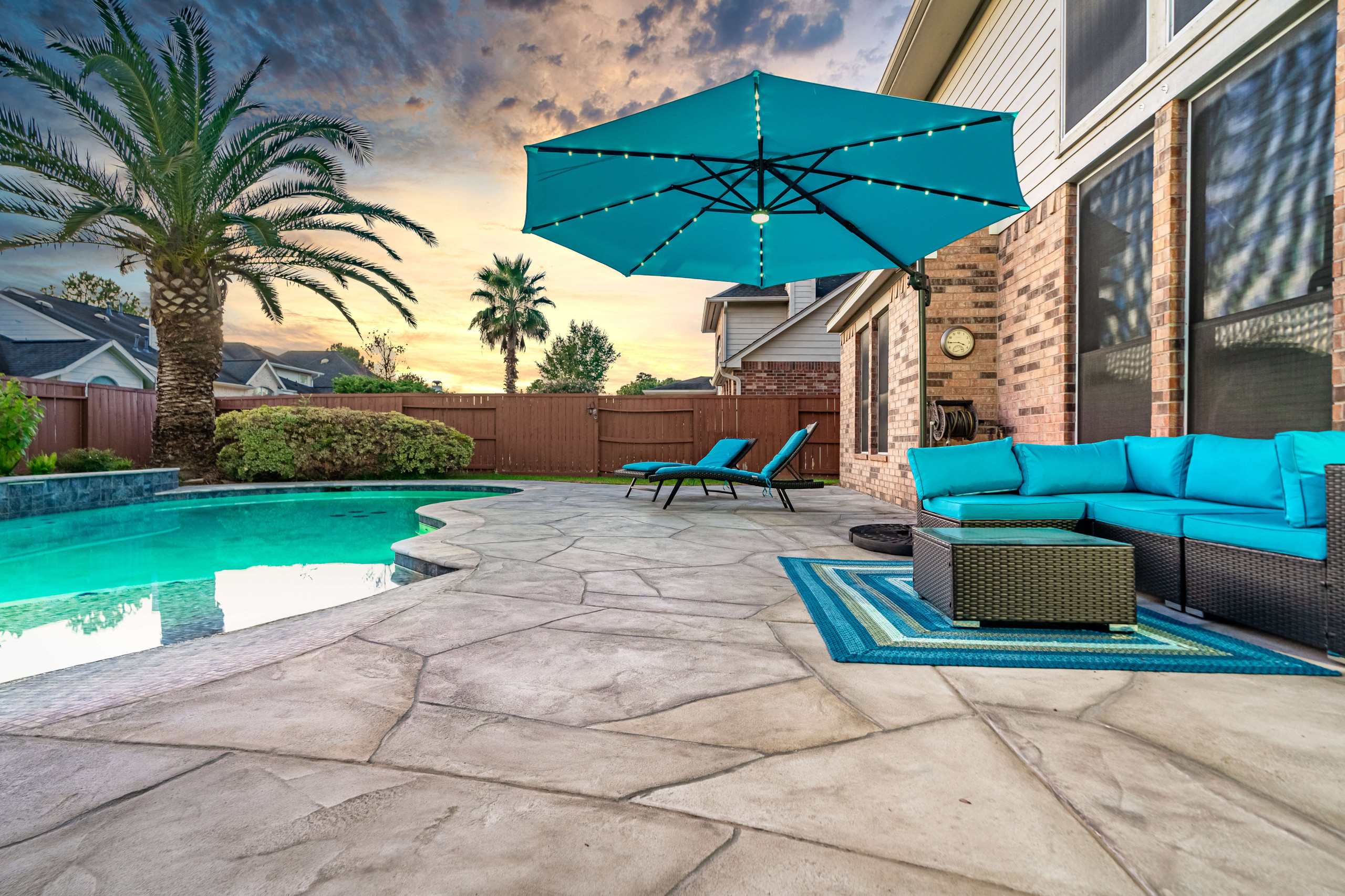 Pool decking overlay product Carvestone design idea Houston