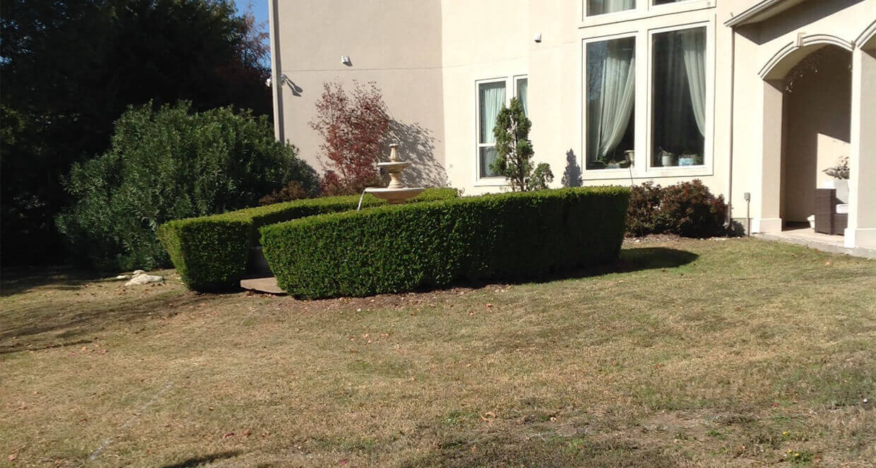 Backyard transformation remodel brick patio paver outdoor living space