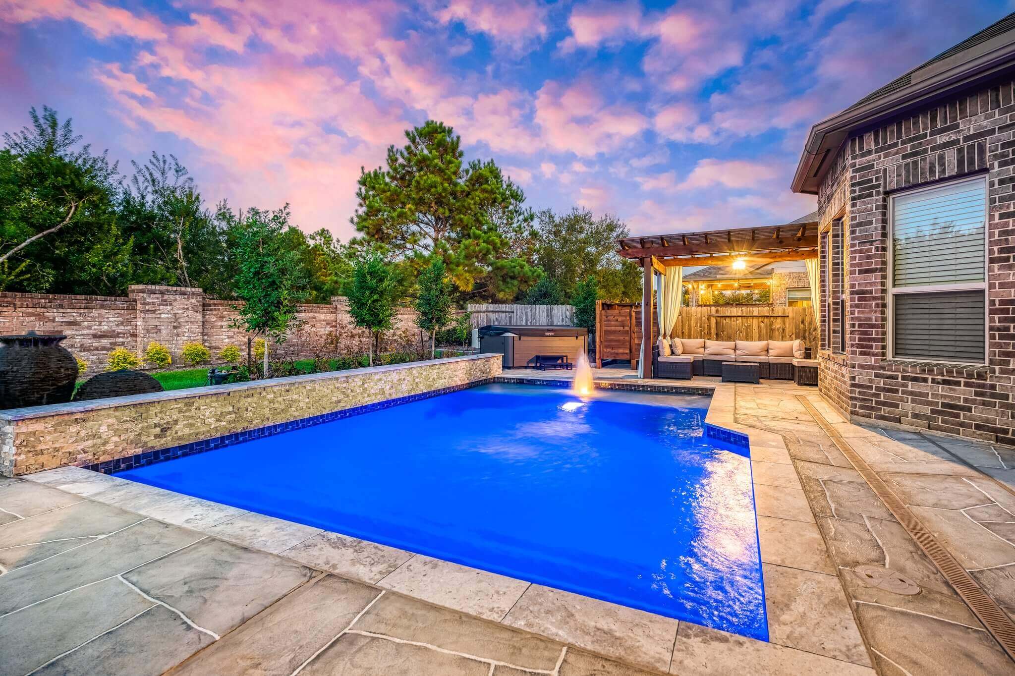 custom pool build boutique style inground backyard pool