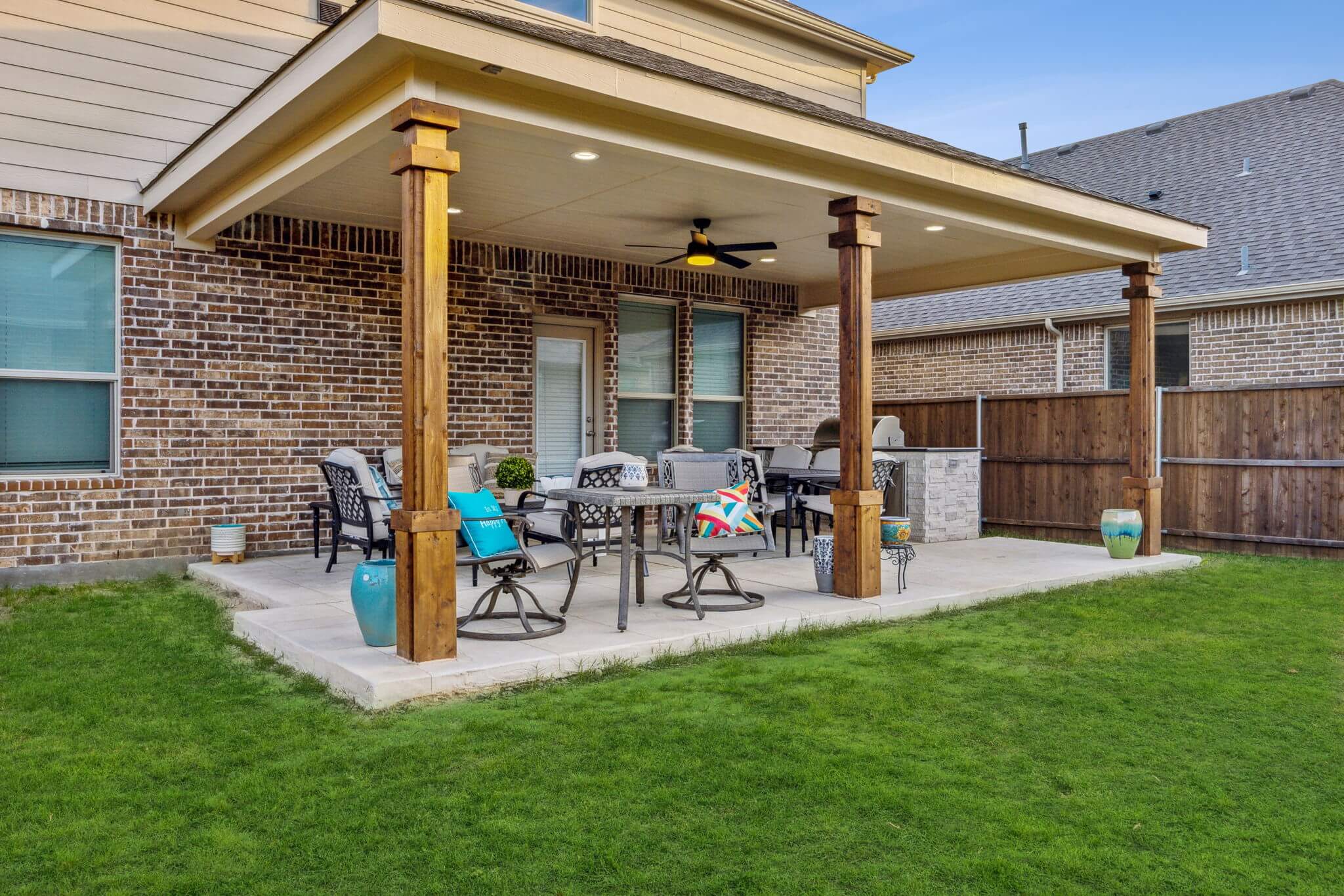 shade structure custom patio cover outdoor kitchen construction