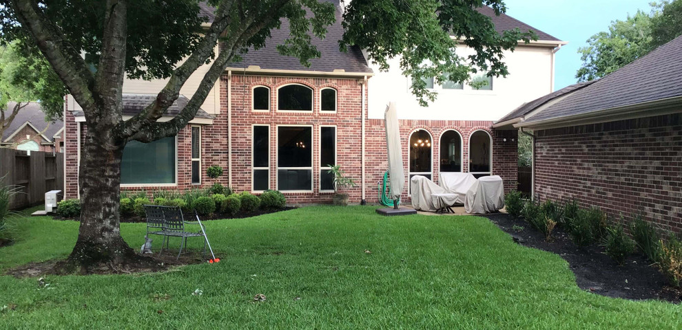 backyard transformation makeover construction patio cover pool