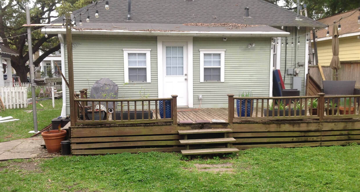 After backyard renovation transformation new patio construction Houston