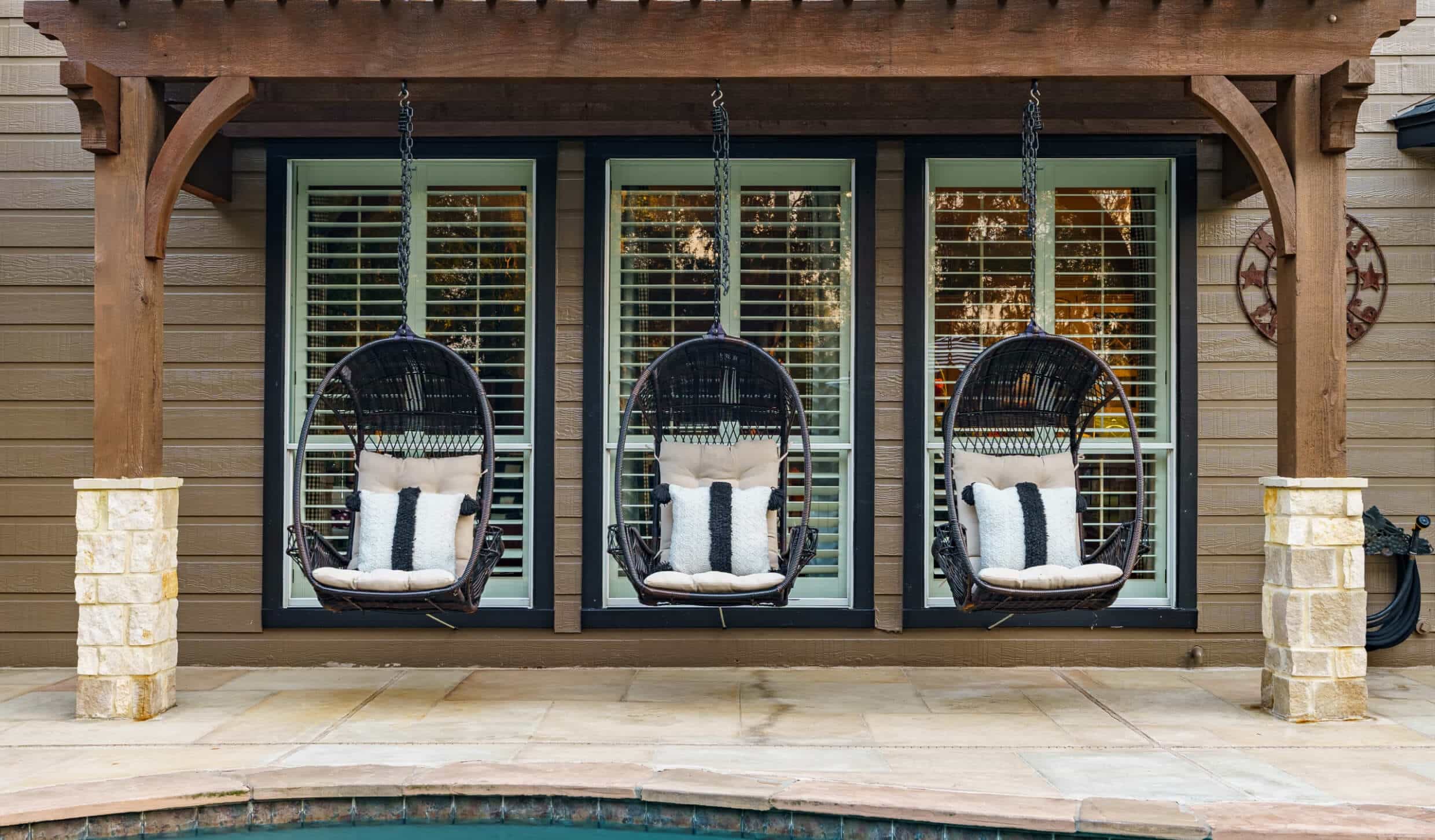 Fun and unique furniture to complete a backyard makeover