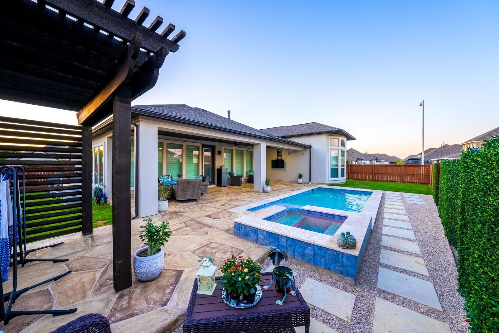 custom pool deck installation and design from allied outdoors solutions in texas