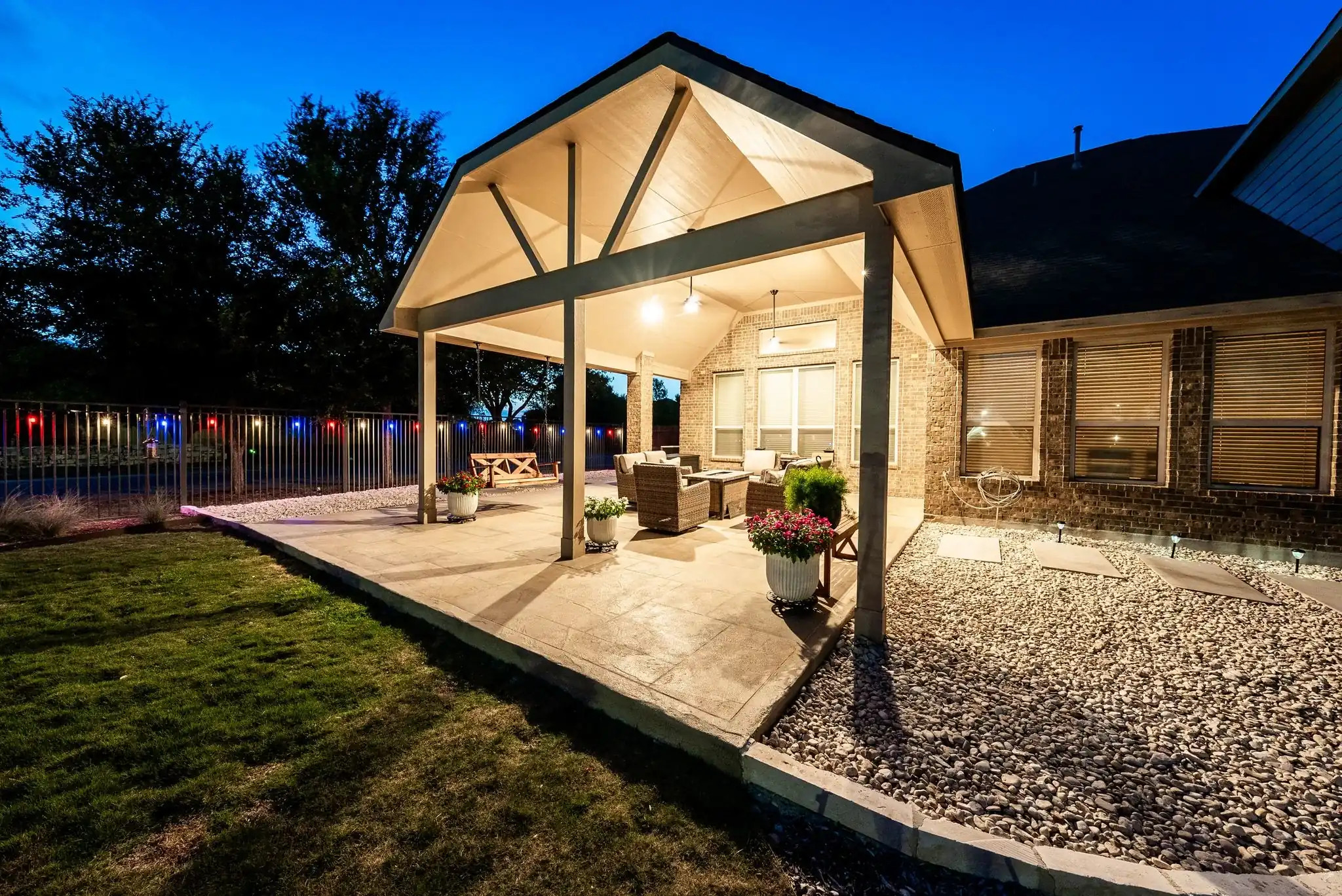 san antonio gable patio cover, outdoor living patio space