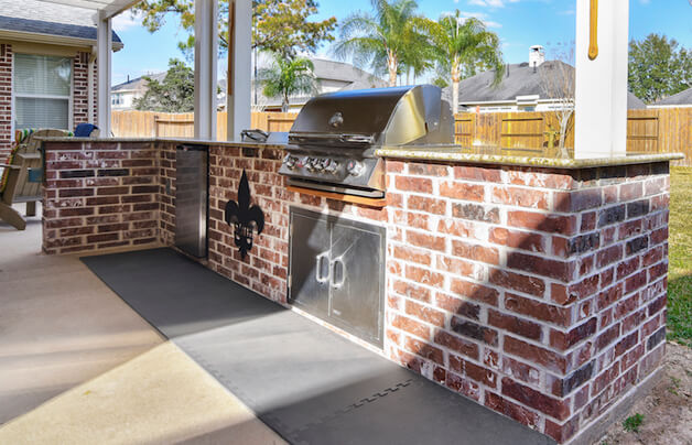 brick custom grill island by allied outdoor solutions