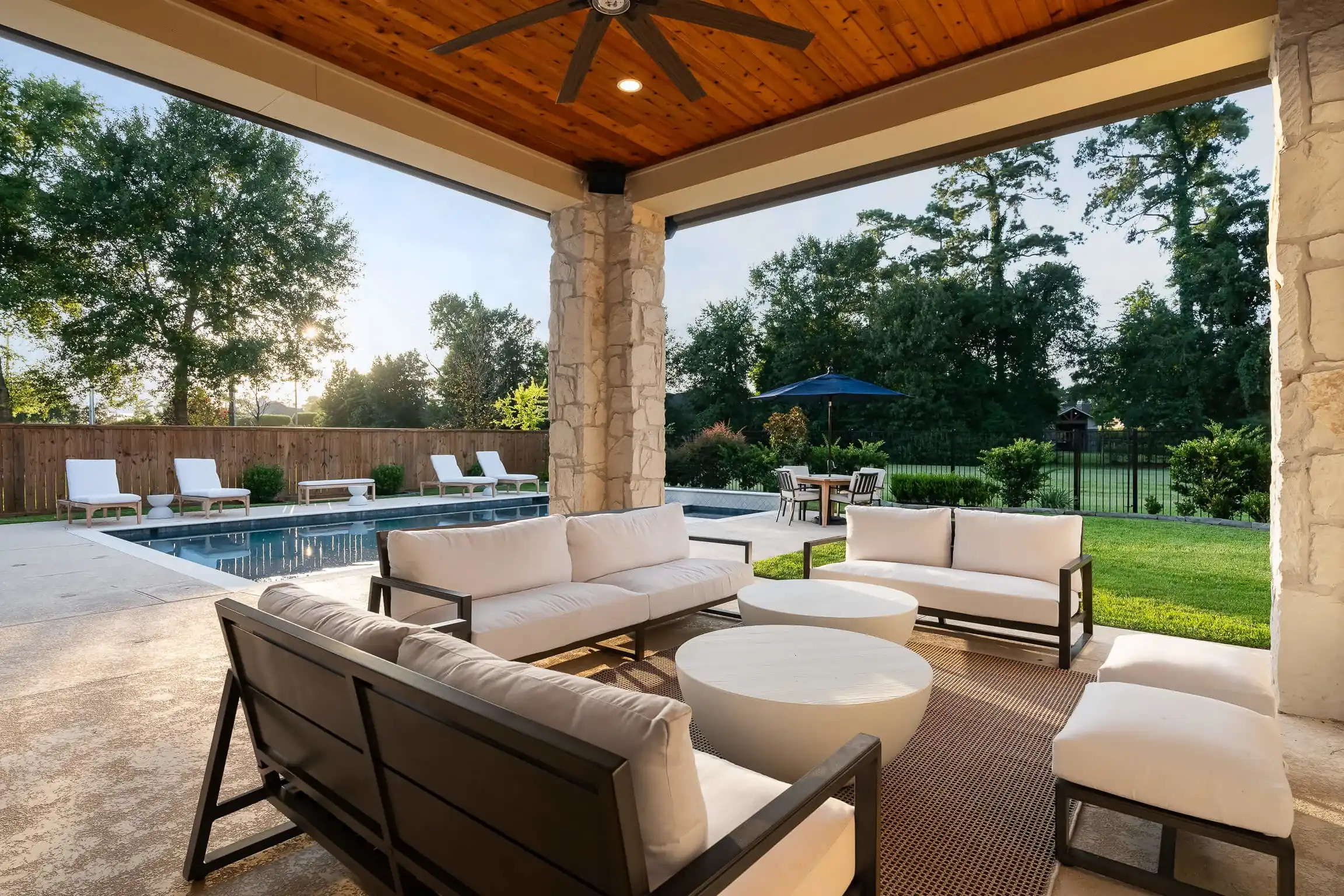 allied outdoor solutions outdoor living room design in texas