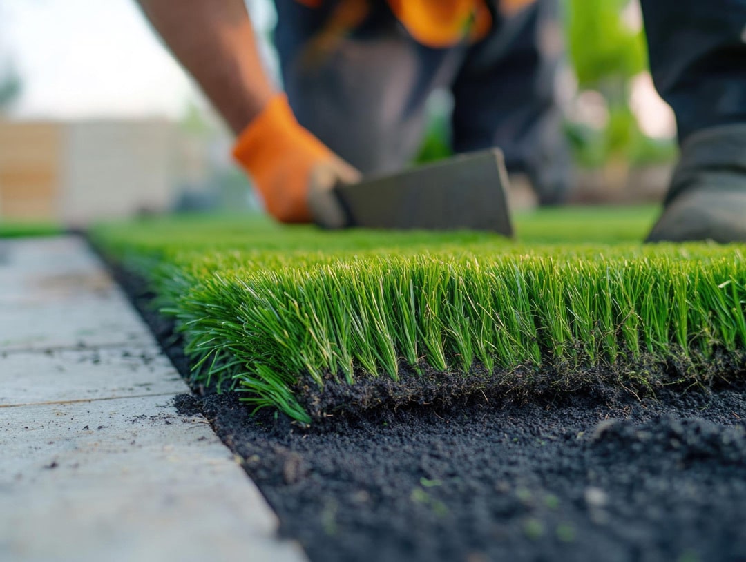 Artificial turf base installation for long lasting outdoor lawn surfaces